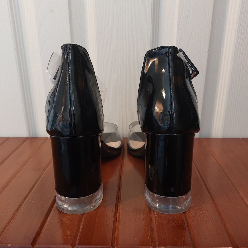 NEW CHUNKY TRANSPARENT HEEL size 9 - Picture 6 of 9